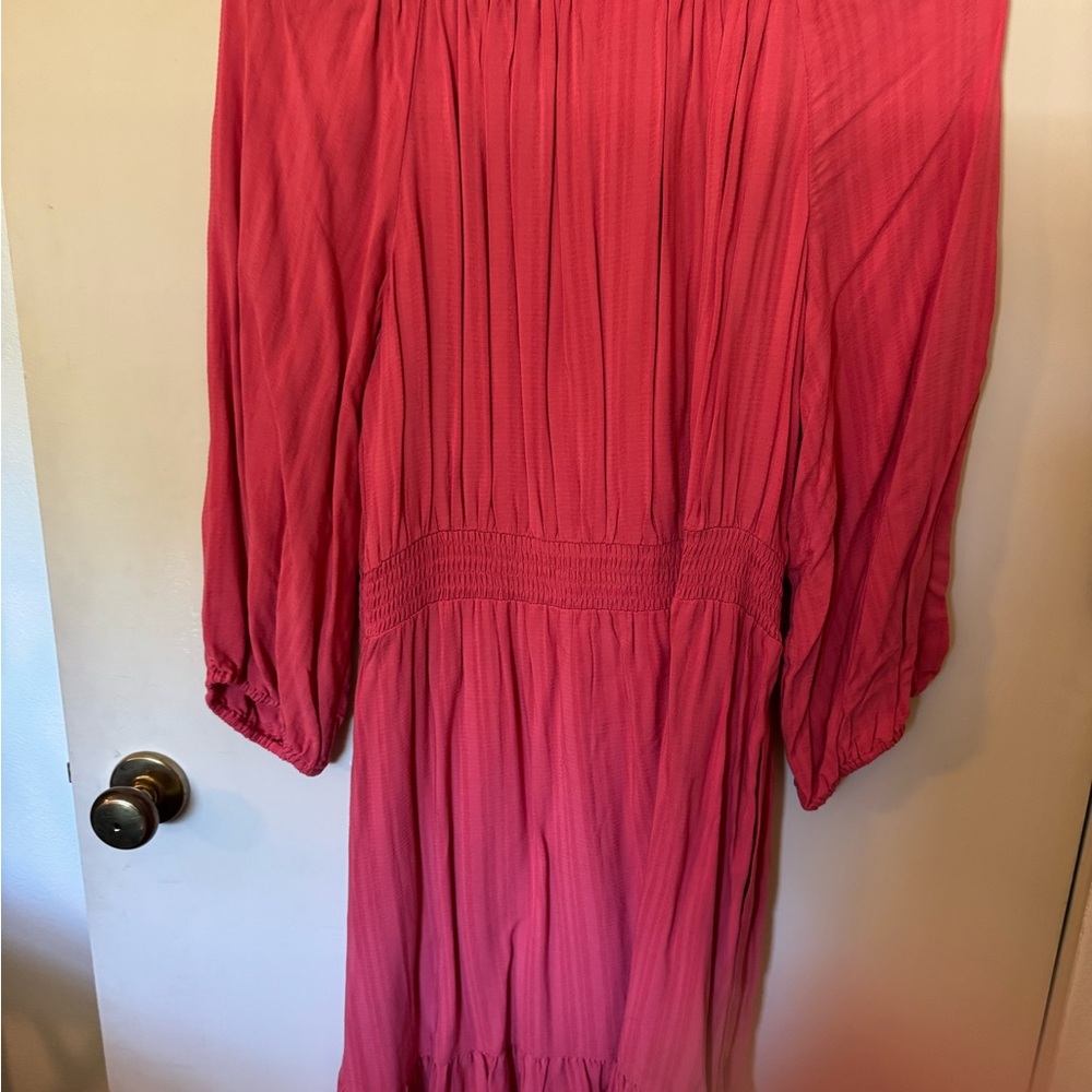 Knox Rose Coral Dress with Pockets